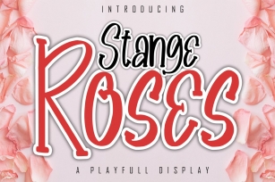 Stange Roses A Playfull Display Font Font Download