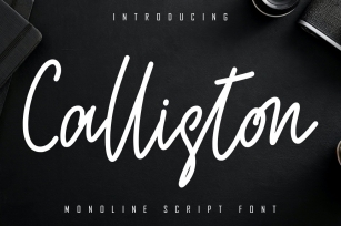 Calliston Monoline Script Font Font Download