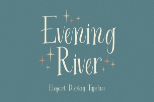 Evening River - Elegant Display Typeface Font Download