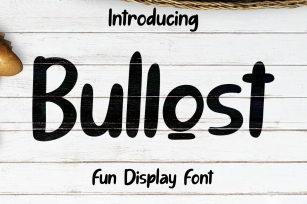 Bullost Fun Display Font Font Download