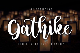 Gathike Fun Beauty Calligraphy Font Download