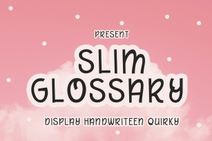Slim Glossary Font Download
