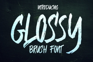 Glossy Brush Font Font Download