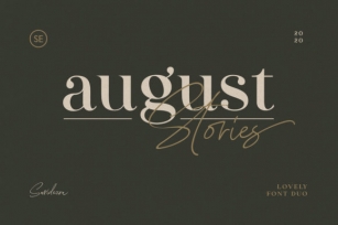 August Stories Font Download