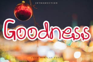 Goodness Font Download
