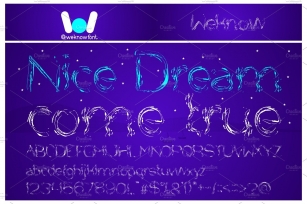 nice dream come true font Font Download