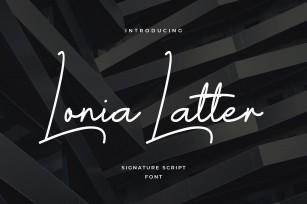 Lonia Latter Signature Font Download