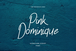 Pink Dominique Signature Font Download