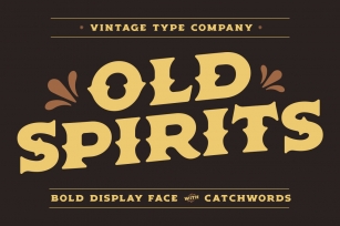 Old Spirits Display Font Font Download