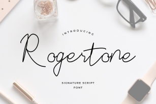 Rogertone Signature Font Download