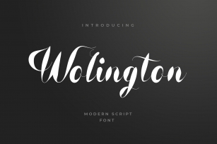 Wolington Modern Hanwritten Font Download