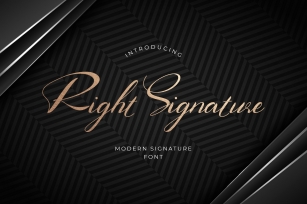 Right Signature Classic Handwritten Font Download