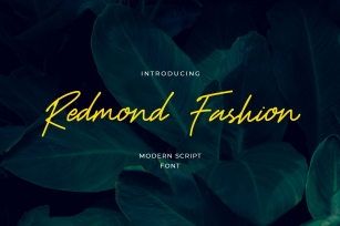 Redmond Fashion Handwritten Font Download