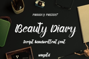 Beauty Diary - Handwritten Brush Font Font Download