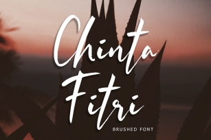 Chinta Fitri Brush Font Font Download