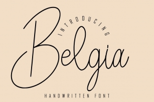Belgia Handwrittten Script Font Download