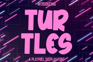 TURTLES a Playfull Display Font Download
