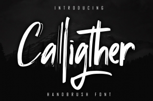Calligther Handbrush Font Font Download