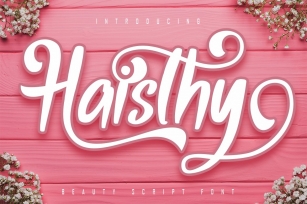 Haisthy Beauty Script Font Download