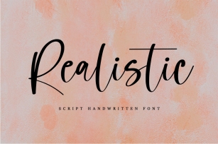 Realistic - Script Hanwritten Font Font Download