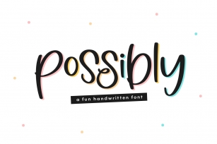Possibly - A Quirky Handwritten Font Font Download