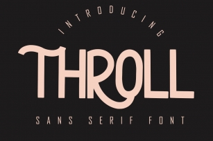 THROLL Modern Sans Serif Font Download