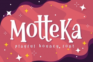 Motteka a Playful Bouncy Font Download