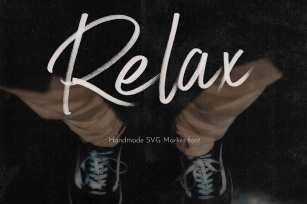 Relax SVG Marker Script Font Download
