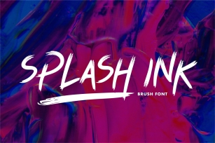 Splash Ink Brush Font Download