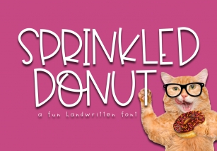 Sprinkled Donut - A Handwritten Font Font Download