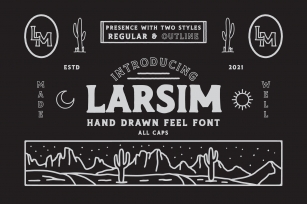 LARSIM Display Font Font Download