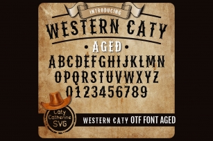 Western Caty Font Family Aged Distressed OTF Font Font Download