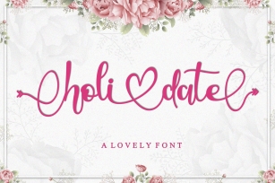 Holidate - A Lovely Font Font Download