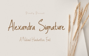 Alexandra Signature Font Download