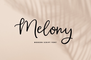 Melony | Modern Script Font Font Download