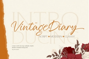 Vintage Diary Font Download