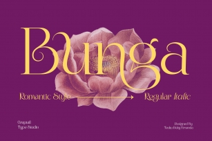 Bunga| Romantic Style Font Download