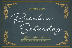 Rainbow Saturday Font Download
