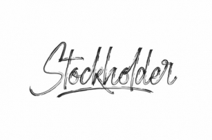 Stockholder Font Download