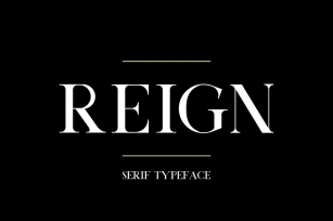 Reign Typeface Font Download