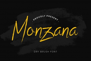 Monzana Brush Hanwritten Font Download