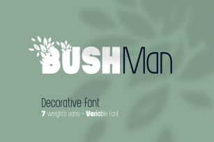 Bushman font set Font Download