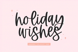 Holiday Wishes - Modern Script Font Font Download