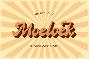 Moeloek - Retro Display Bold Script Font Download