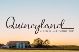 Quincyland an Unique Handwritten Script Font Download