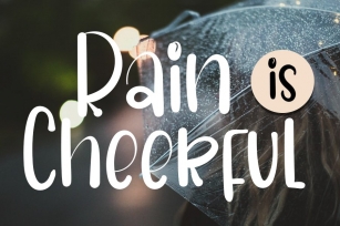 Rain Is Cheerful - Cute Handwritten Font Font Download