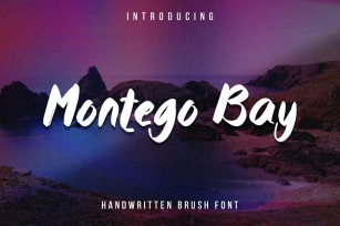 Montego Bay - Handwritten Brush Font Font Download