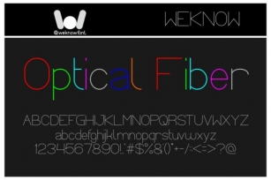 Optical Fiber Font Download