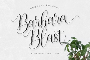Barbara Blast || BeautifulScript Font Font Download