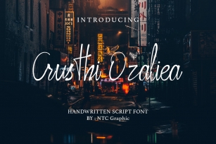 Crusthi Ozaliea Handwritten Script Font Font Download